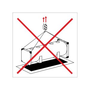 No lifting from top Tankcontainer