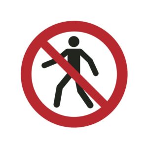 ISO 7010 - P004 - Geen doorgang voor voetgangers