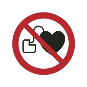 ISO 7010 - P007 - Verboden voor personen met een pacemaker