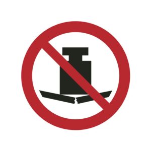 ISO 7010 - P012 - Verboden voor zware last