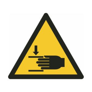 ISO 7010 - W024 - Waarschuwing voor pletgevaar voor handen