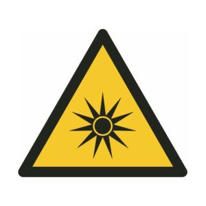 ISO 7010 - W027 - Waarschuwing voor optische straling