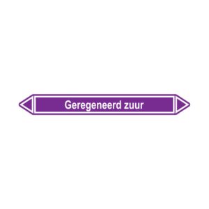 Leidingmerker Geregeneerd zuur