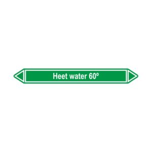 Leidingmerker Heet water 60º