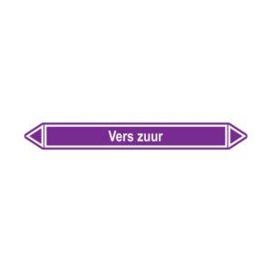 Leidingmerker Vers zuur
