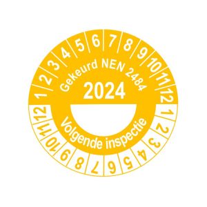 Keuringssticker 2025 - Goedgekeurd NEN2484
