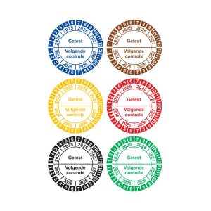Keuringssticker - Getest en volgende controle