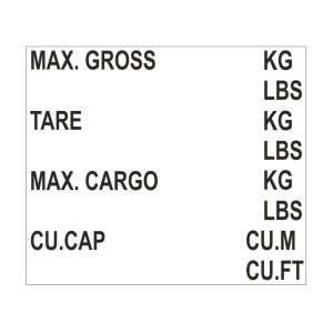 Weightlabel 2 (invulbaar)