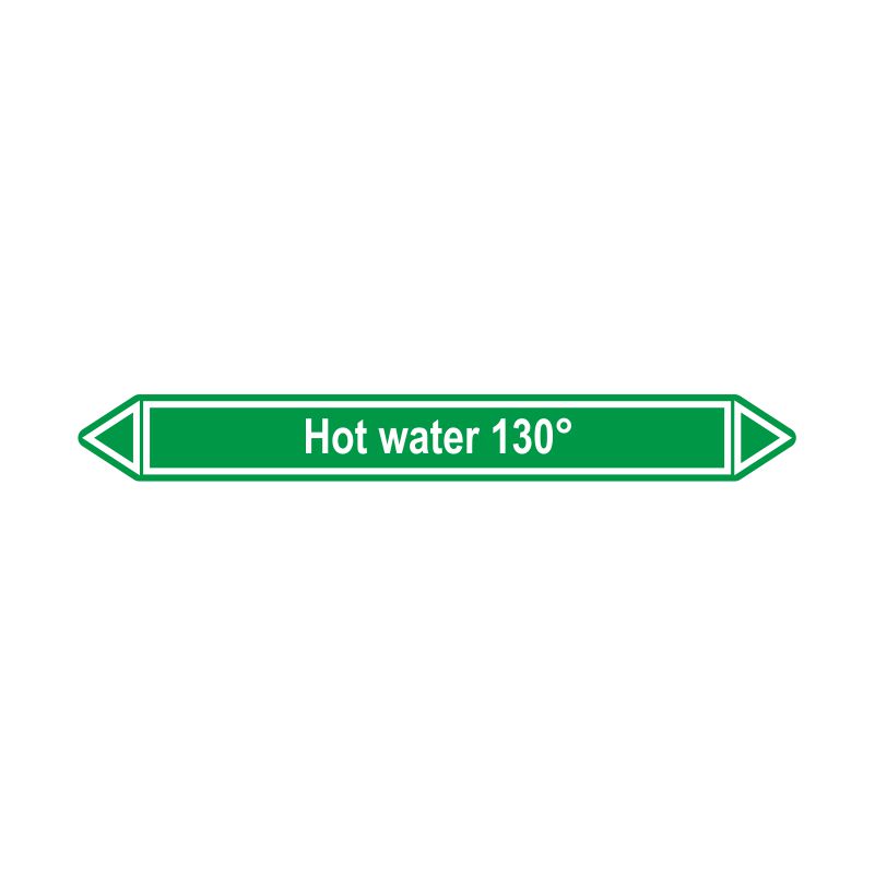 Leidingmerker Heet water 130º